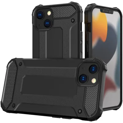 Produktbild von Mobigear Outdoor Schutzhülle für iPhone 16 Plus, Hartschalen-Rückseite, stoßfest - Schwarz
