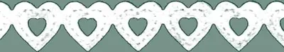 Produktbild von HEYDA Papierspitze selbstklebend Herzen 2 m x 8 mm Papier weiss