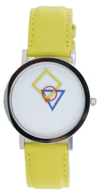 Produktbild von Aristo Bauhaus Damen Uhr Edelstahl 4D85G Leder gelb