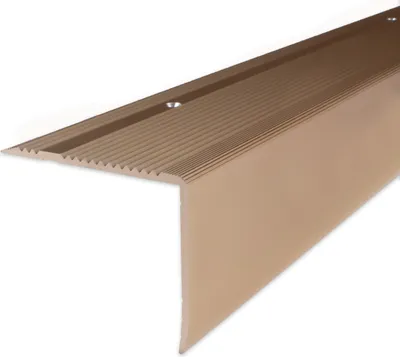 Produktbild von PROVISTON | Treppenkanten- & Winkelprofil | Aluminium | 69 x 55 x 2700 mm | Bronze Hell | Winkel