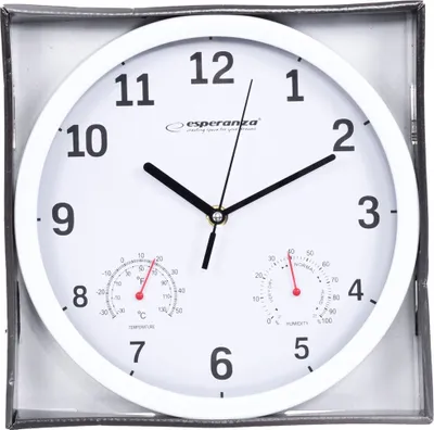Produktbild von Esperanza Schwarze Wanduhr Lyon