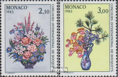 Produktbild von Briefmarken Monaco 1984 Mi 1664-1665 (kompl.Ausg.) postfrisch Blumenbinderei