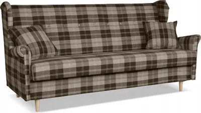 Produktbild von Family Meble Couch Felda Schlafsofa Schlafcouch mit Bettkasten Freistehendes Lounge Sofa Bequem zum Entspannen Wohnzimmer Wartezimmer Braun