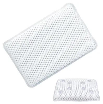 Immagine prodotto di Omgoods - Cuscino da bagno impermeabile con 8 ventose resistenti
