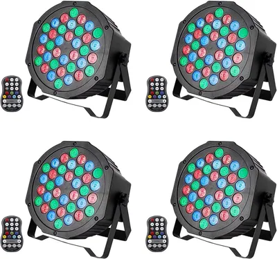 Obrázek produktu pro LED reflektor 4 ks na nabíjecí baterie RGB 36 LED s dálkovým ovládáním