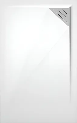 Produktbild von Mineralguss-Duschwanne extra flach TRINITY in WEIß 80x200 cm  Ablaufschutz in Chrom
