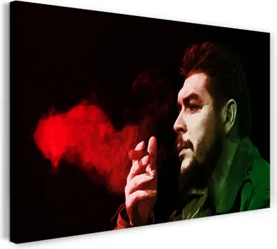 Produktbild von Leinwandbild (120x80cm): Che Guevara, echter Holz-Keilrahmen inkl. Aufhänger, handgefertigt in Deutschland