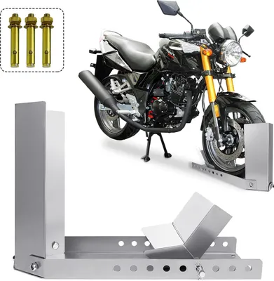 Obrázek produktu pro YARDIN Motocykl Rocker Motocyklová přední nakládací pomocná kolejnice Svorka předního kola Svorka kola motocyklu Stojan na motocykl (1 kus)