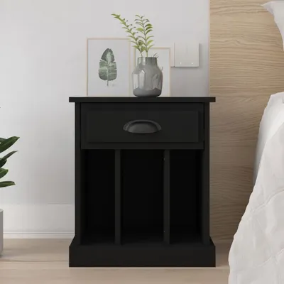 Obrázok produktu pre vidaXL Nočný stolík čierny 43x36x50 cm