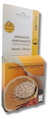Image de 4 Sachets de granulés parfumés pour aspirateur senteur santal citron TopFilter