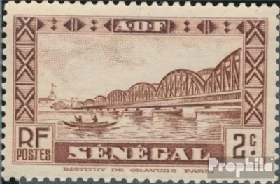 Produktbild von Briefmarken Senegal 1935 Mi 119 postfrisch Bauwerke