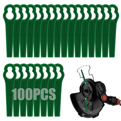 100 Kunststoff-Ersatzmesser für Rasentrimmer, 83 mm, PE