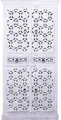 Produktbild von Vintage Schrank Kleiderschrank Hamada Weiss