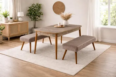 Immagine prodotto di Tavolo da pranzo, stile moderno, colore marrone, compatto, versatile