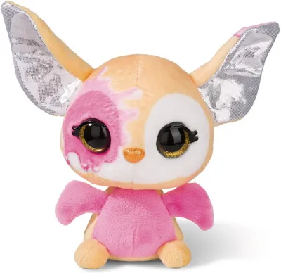 Image de chauve-souris Chauve-souris Junior 12 cm peluche rose/orange