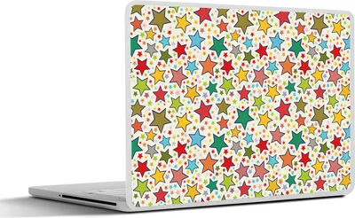 Produktbild von MuchoWow® Laptop Aufkleber Sticker Cover Muster - Sterne - Farben - Kinder - Kinder 31x22.5 cm - Laptop-Deko
