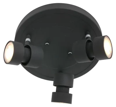 Immagine prodotto di Steinhauer - faretto - Natasja LED - nero - metallo - Ø 28cm - GU10 - 7905ZW