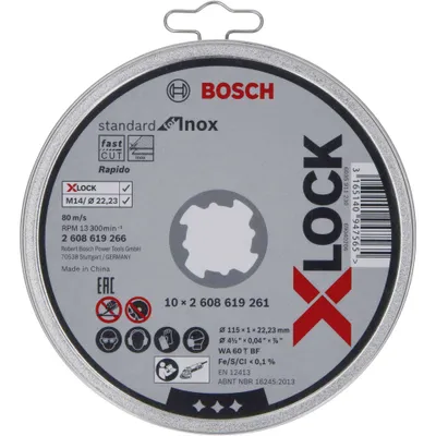Obrázok produktu pre Bosch 2 608 619 266, Rezací disk, Plochý stred, Nerezová oceľ, Bosch, 2,22 cm, 11,5 cm