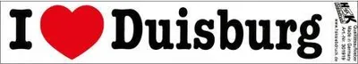 Produktbild von PVC-Aufkleber - I love Duisburg - Gr. ca. 18 x 3,5 cm - 301919