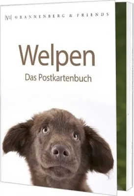 Produktbild von Postkartenbuch Welpen Postkartenbücher Ansichtskarte Postkarte Hunde Hund Welpe Tiere