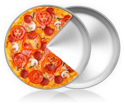 Obrázok produktu pre HaWare 2 ks plech na pizzu z nehrdzavejúcej ocele okrúhly 30 cm do rúry - vhodný do umývačky riadu a zdravý