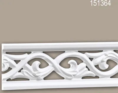 Produktbild von Wand- und Friesleiste PROFHOME 151364 Stuckleiste Zierleiste Friesleiste Rokoko Barock Stil weiß 2 m