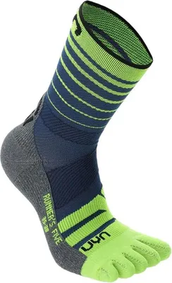 Immagine prodotto di UYN Five Calzini Blu/Giallo Fluo Unisex, taglia:45-47, colore:Blu/Giallo Fluo