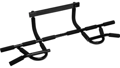 Image de Barre de traction VirtuFit Pull Up Bar Deluxe pour encadrement de porte, noir