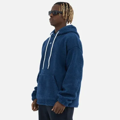 Produktbild von Teddy Basic Hoodie Teddyfell Sweater Pullover Oversize M Dunkelblau
