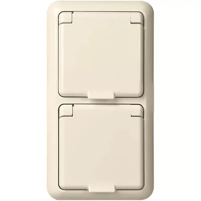 Immagine prodotto di Presa di corrente da incasso Elso, 2 ingressi IP44 225414