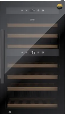 Produktbild von Caso WineExclusive 66 Smart, Weinkühler mit Kompressor, Freistehend, 66 Flasche(n), 70 W, G, Schwarz