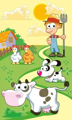 Produktbild von Fototapete - Farm 150x250cm - Vliestapete