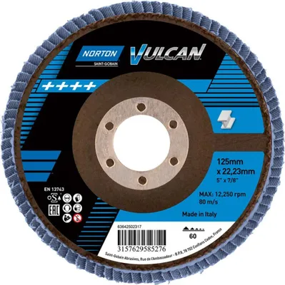 Zdjęcie produktu dla Ząbkowana podkładka zabezpieczająca Vulcan 125 mm P60