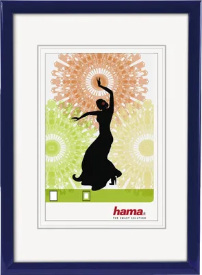 Produktbild von Hama 66691 Kunststoffrahmen Madrid 21 x 29,7 cm (DIN A4), blau