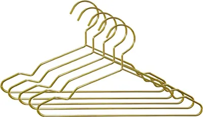 Produktbild von INF 5er Set Goldene Metall Kleiderbügel im nordischen Stil für kleine Hunde und Katzen 25 cm