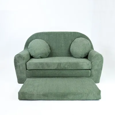 Produktbild von Kindersofa - Spielsofa aus Cord mit Verlängerung – Mehr Platz, mehr Komfort!