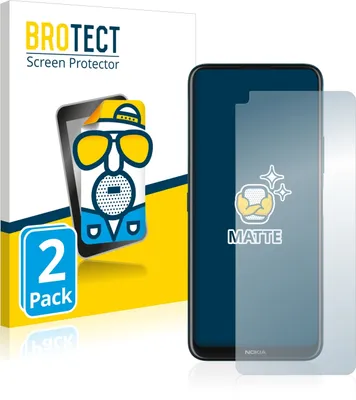 Produktbild von 2x BROTECT Schutzfolie für Nokia 8.3 5G Displayschutz Displayschutzfolie Folie Matt Entspiegelungsfolie