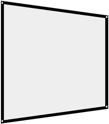 Productafbeelding van Projectiescherm - robuust en duurzaam - wit - 152 cm - 4:3 - Voor buitentheater