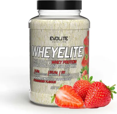 Obrázek produktu pro Evolite WheyElite 900g jahoda