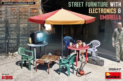 Produktbild von MiniArt 1:35 Straßenmöbel & Elektronische Geräte Plastik Modellbau