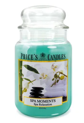 Produktbild von Price's Candles Large Jar Candle Lavendel und Kamille Blau 150 Stunden Spa Moments