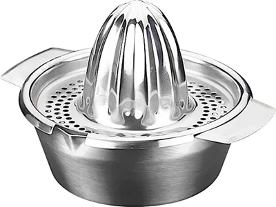 Produktbild von Metaltex Zitronen-/ Orangenpresse Inox mit zwei seitlichen Ausgießern / Zitruspresse
