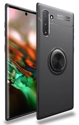 Obrázok produktu pre NALIA Krúžkové puzdro na mobilný telefón Note10, ochranný kryt magnetický držiak do auta čierny