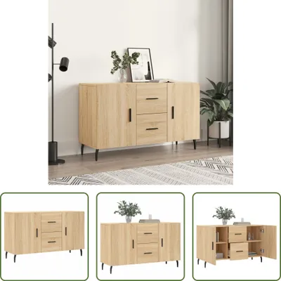 Produktbild von The Living Store Sideboard Sonoma-Eiche 100x36x60 cm Holzwerkstoff