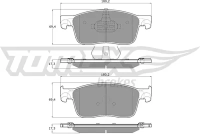 Produktbild von TOMEX brakes Bremsbeläge Satz Vorne Bremsklötze für OPEL Vivaro C Kastenwagen (K0) TX 18-63