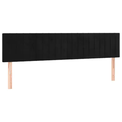 Produktbild von Kopfteile Schwarz 200x5x78/88 cm Samt