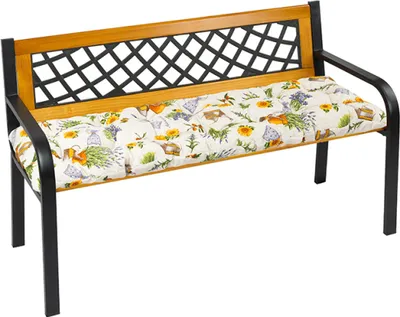 Obrázok produktu pre Prešívaný sedák na lavicu – 40 x 140 cm – fialový, žltý