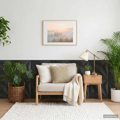 Obrázok produktu pre vidaXL Nástenné panely, 48 ks, 50 x 50 cm, čierna farba, materiál: XPS pena