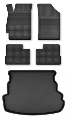 Immagine prodotto di Tappetini a vasca + bagagliaio per Mazda 6 I GG/GY 2002-2007 berlina 5 pezzi – Wielganizator Semi-Universal