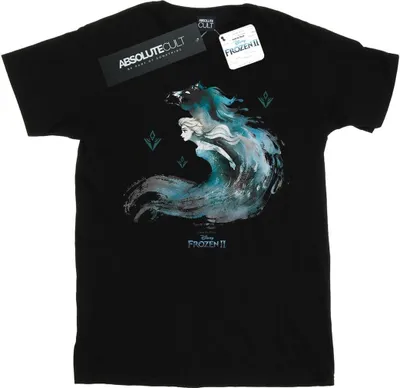 Produktbild von Disney - "Frozen 2 The Water Spirit" T-Shirt für Herren BI26815 (3XL) (Schwarz)